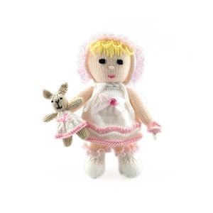 Baby Doll Knitting Pattern 10 Inch Doll Worked Flat on Two Needles