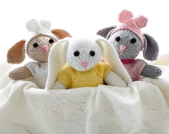 Bunny Knitting Pattern: Mix & Match Clothes (PDF Download) Beginner-Friendly