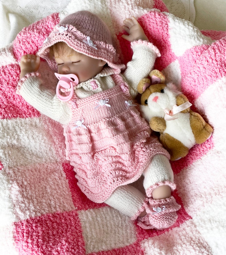 Baby Dolls Clothes Knitting Pattern Reborn Baby Girl Knitting Etsy UK