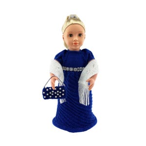 Eleanor Dolls Clothes Knitting Pattern for 18 inch dolls