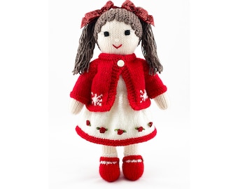Modèle de tricot pour poupée Rosie : vêtements de poupée de 33 cm (téléchargement PDF)