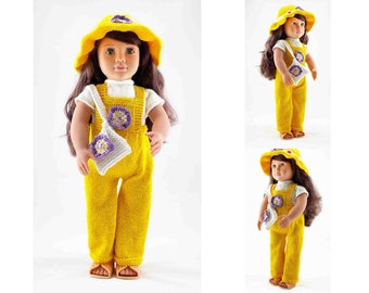 18 Inch Doll Knitting Pattern: Charlotte Outfit (PDF Pattern)