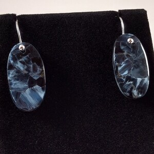 Pietersite and Sterling Silver Earrings Handmade by Chris Hay