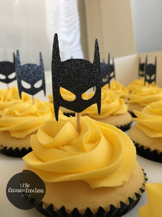 Batman Cake Topper Batman Cupcake Topper Bat Mask Cake - Etsy Australia