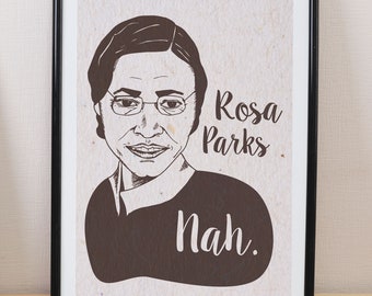 Rosa Parks poster - wall art, Printables, Instant Download