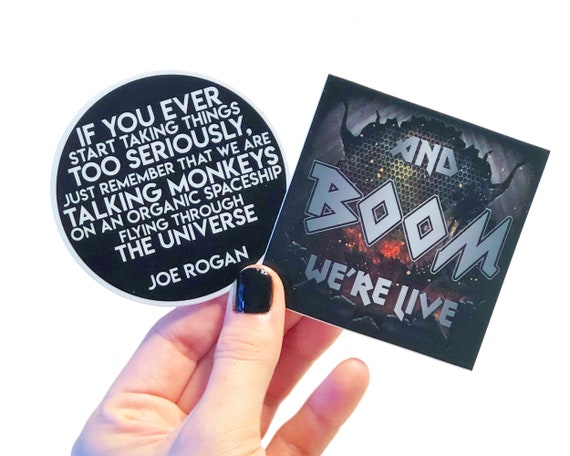 2 Joe Rogan Stickers JRE podcast stickers lot of 2
