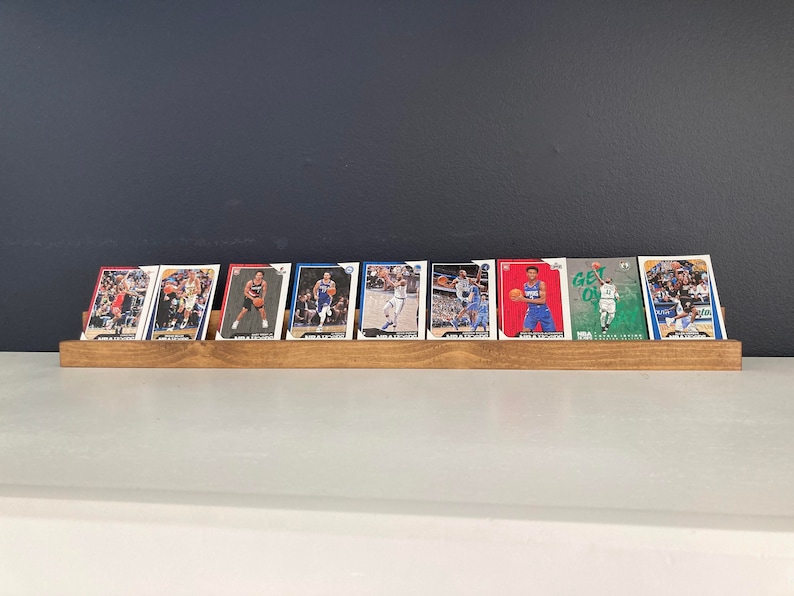 Sports Card Display Shelf for Basketball Football Baseball Etsy