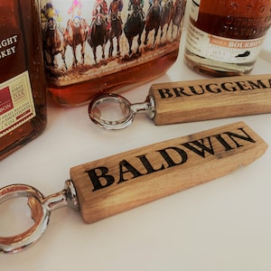Bourbon Barrel Bottle Openers Personalized
