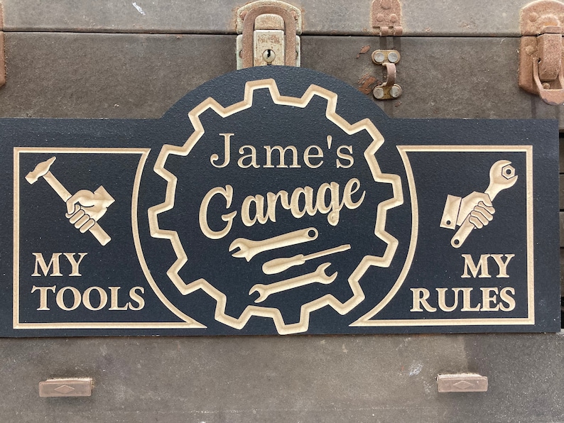 Personalized Garage Sign Customized Shop Sign Etsy