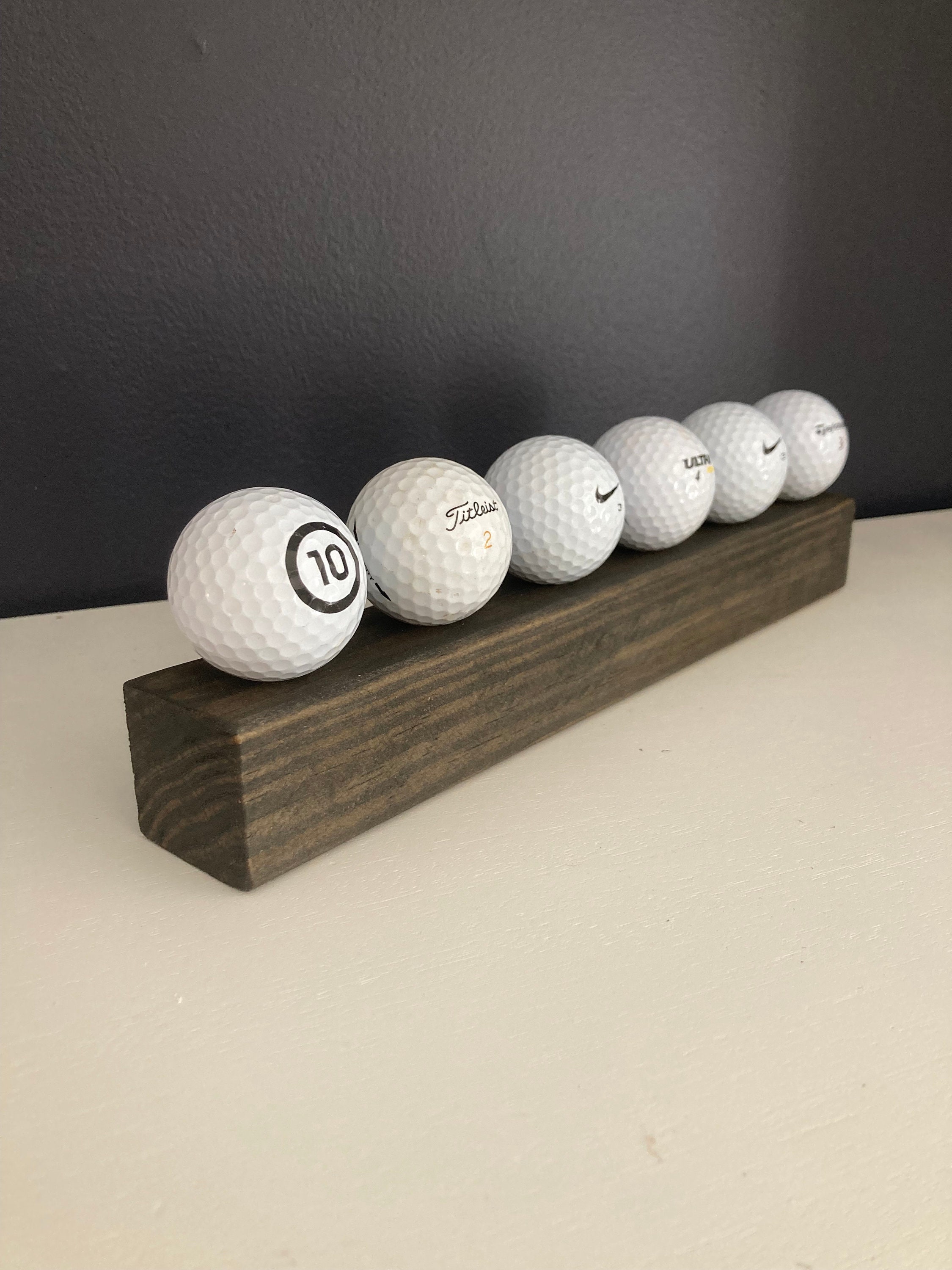 Lot De 2 Présentoirs Muraux Pour Balles De Golf - Acrylique Transparent - Inclus Vis - Pour Bureau, Salon