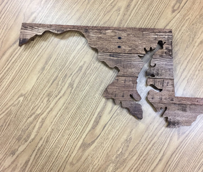 Maryland Home Decor Home sign Maryland State Wood Sign Maryland Maryland Sign Housewarming Gift Maryland Wall Art Baltimore