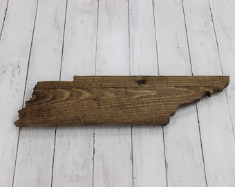 Wooden Tennessee State Sign Shaped Large Cutout, Home Plaque Gift,  Wall Art Decor Handmade With Rustic Reclaimed Wood From Pallets