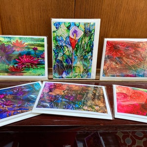 New Spring Floral Inspirational Note Cards--Blank