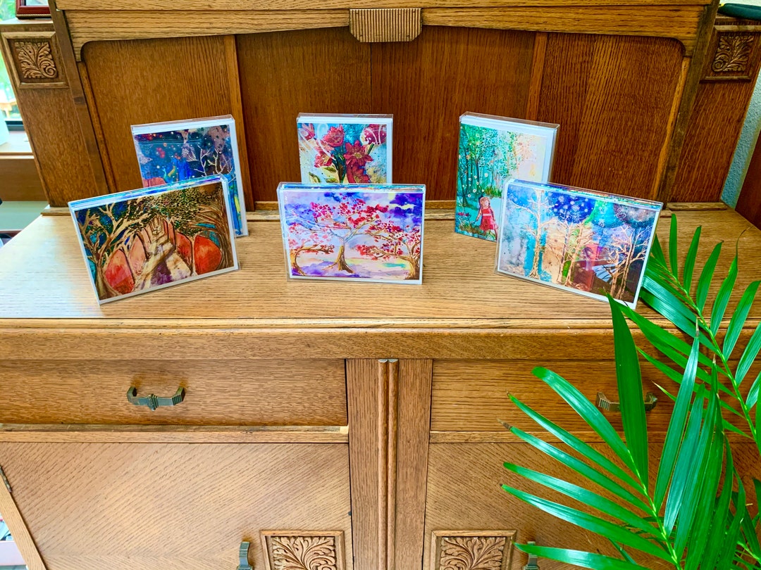 Original Inspirational Art Note Cards (set of 6 With Envelopes and Gift ...