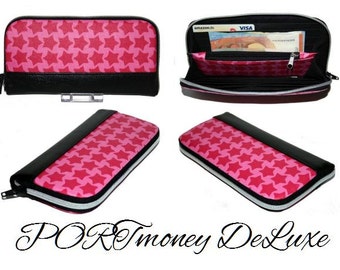 PORTmoney DeLuxe Wallet, Women Wallet, Sewing Pattern, ebook sewing instructions, sewing pattern in German, video on YouTube Digital Download