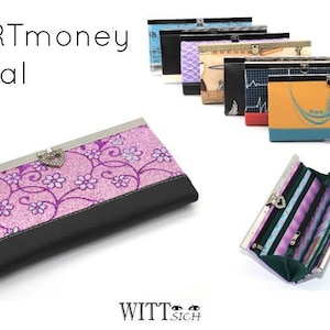 eBook PORTmoney Royal, Women Wallet, Sewing Pattern, ebook sewing instructions, pattern in German, video on YouTube Digital Download