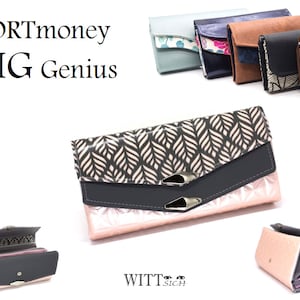 eBook PORTmoney BIG Genius Wallet, Women Wallet, Sewing Pattern, Nähanleitung, Schnittmuster auf deutsch, Video auf YouTube Digital Download