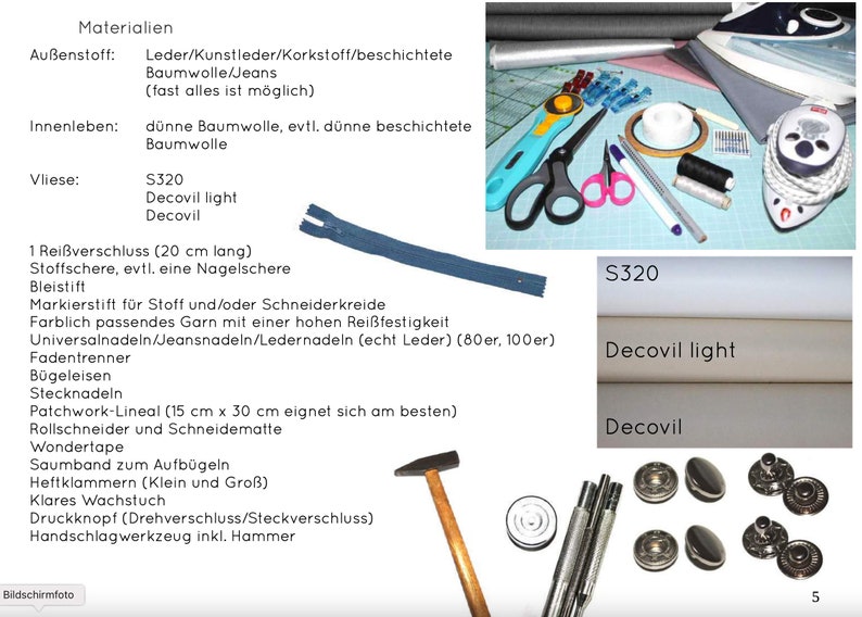 eBook PORTmoney Genius Wallet, Women Wallet, Sewing Pattern, Nähanleitung, Schnittmuster auf deutsch, Video auf YouTube Digital Download imagem 3