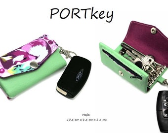 eBook PORTkey, key case, sewing pattern, sewing instructions, pattern German, video on YouTube digital download