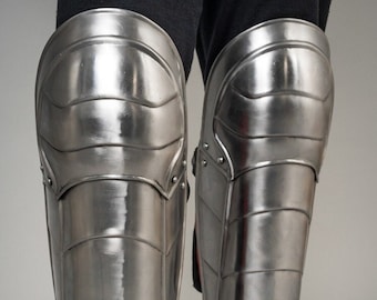 Zeughaus Medieval Greaves Champion Polished