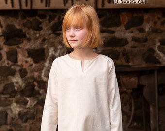 Burgschneider Childrens Medieval Viking Larp 100% Cotton Undertunic Leifsson