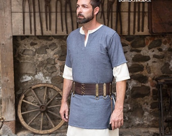 Burgschneider Medieval Viking Short Sleeve Cotton Tunic Aegir
