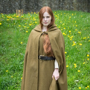 Burgschneider Medieval Viking Hooded Wool Felt Coat Hibernus image 3