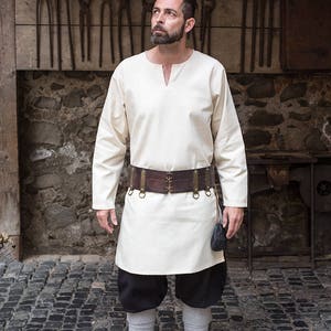 Burgschneider Medieval Larp Viking 100% Cotton Undertunic Leif