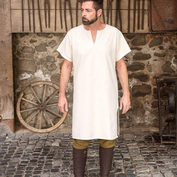 Burgschneider Medieval Viking Short Sleeve Undertunic Cotton Snorri