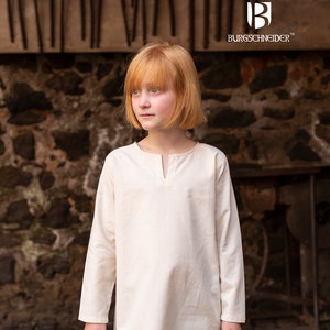 Burgschneider Childrens Medieval Viking Larp 100% Cotton Undertunic Leifsson