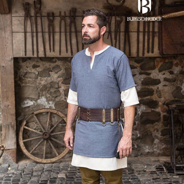 Burgschneider Medieval Viking Short Sleeve Cotton Tunic Aegir