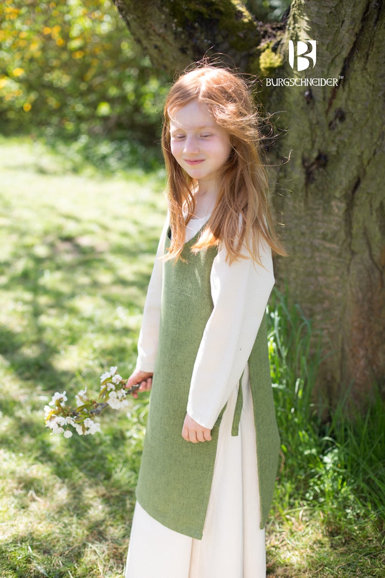 Burgschneider Children's Medieval Viking Larp Cotton Garment Ylva zdjęcie 3