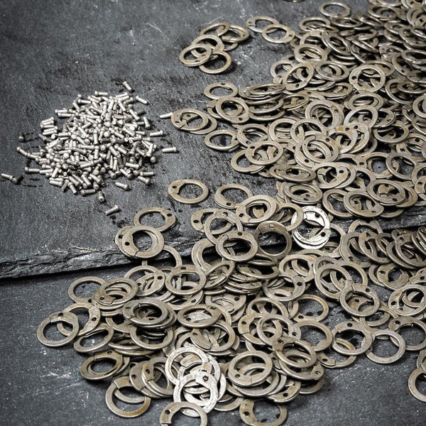 Loose Flat Rings With Rivets 9mm Stainless Steel 1 kg main image 1