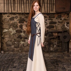 Burgschneider Medieval Viking Cotton Apron Dress Gyda - Etsy