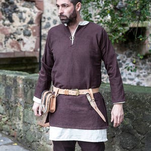 Viking Tunic Erik Medieval Cotton by Burgschneider image 9