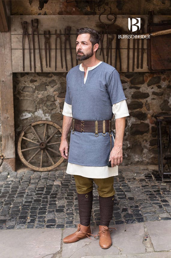 Burgschneider Medieval Viking Short Sleeve Cotton Tunic Aegir 