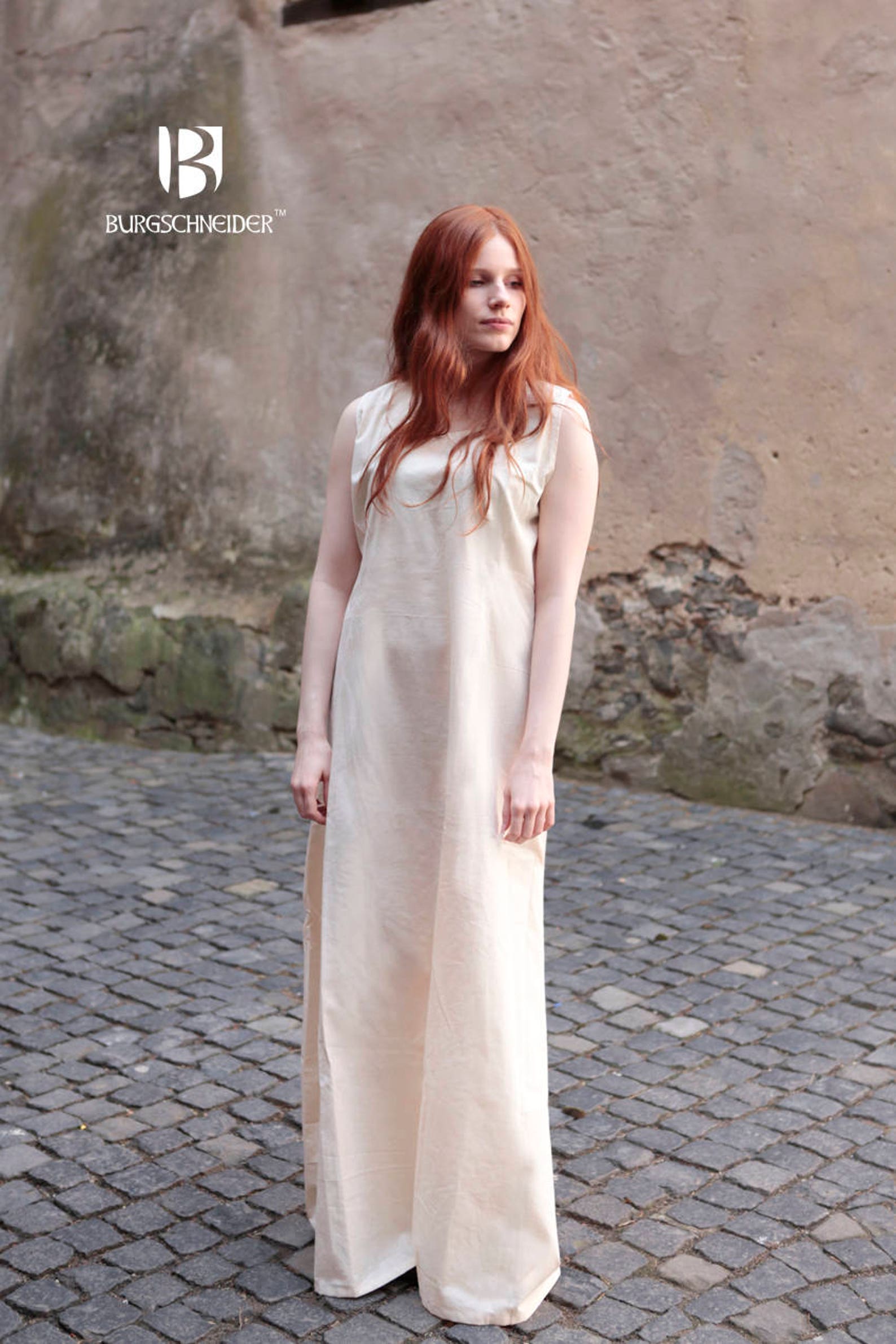 Burgschneider Medieval Viking Light Summer Underdress Cotton image 0.