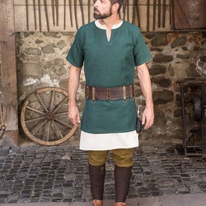 Burgschneider Medieval Viking Short Sleeve Cotton Tunic Aegir - Etsy