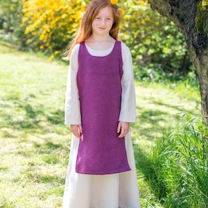 Burgschneider Children's Medieval Viking Larp Cotton Garment Ylva Lilac