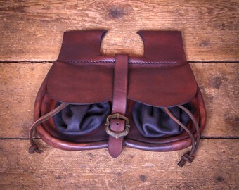 Medieval Leather Kidney Pouch Louis Brown