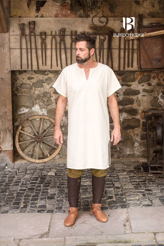 Burgschneider Medieval Viking Short Sleeve Undertunic Cotton Snorri