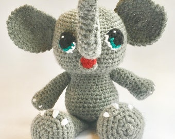 Elephant Toy, Crochet Elephant, Amigurumi Elephant, Plush Elephant, Handmade Elephant, Stuffed Elephant, Crochet Toy, Plush Toy