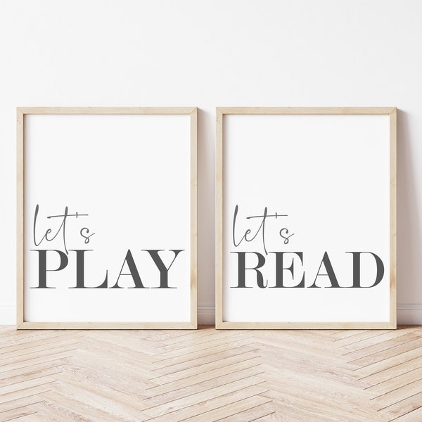 Lets Read Sign - Etsy