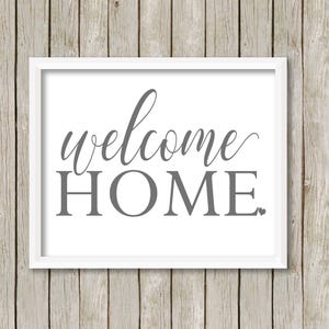 Welcome Home Printable-welcome Home Print-farmhouse Welcome Home ...