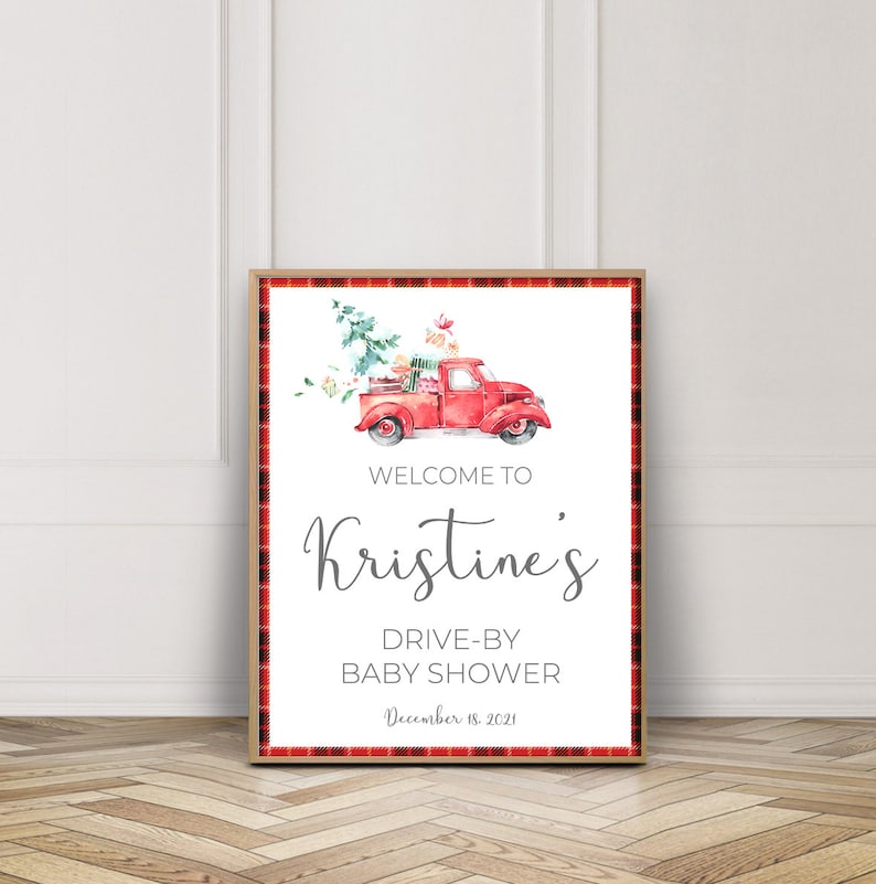 Drive by Baby Shower Signprintablewinter Baby Shower Etsy Canada