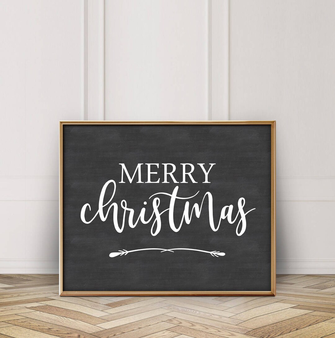 Merry Christmas Printable-merry Christmas Sign-merry Christmas ...