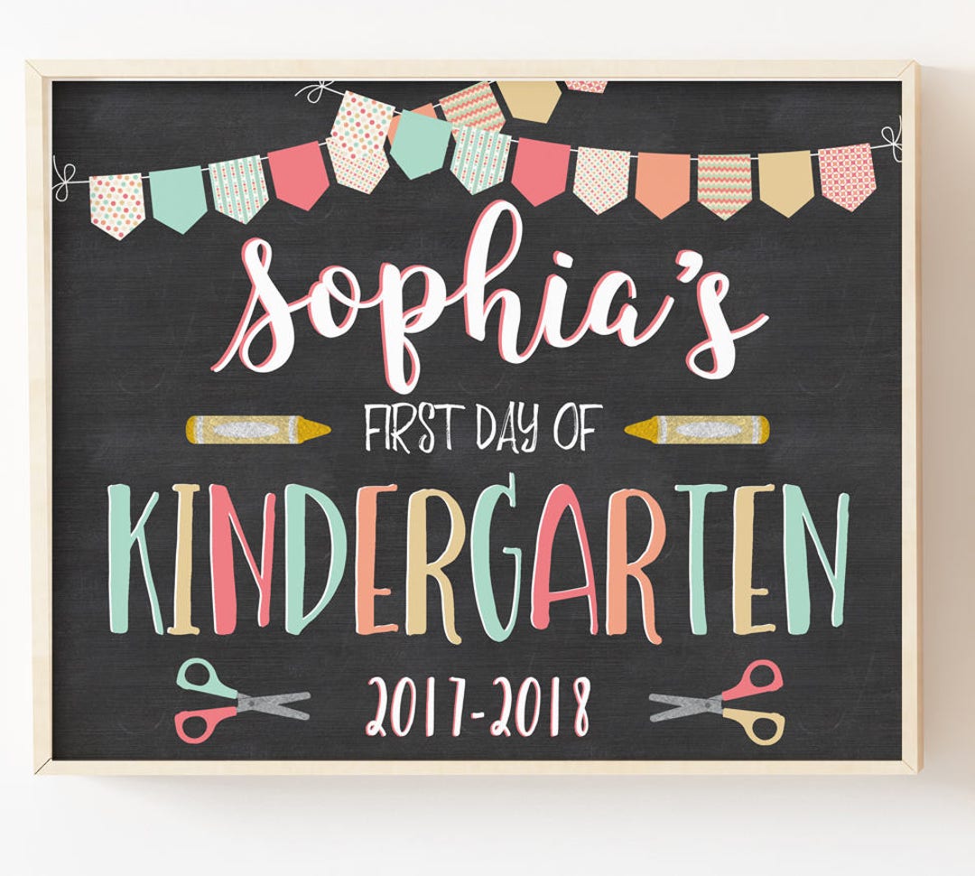 First Day of School Signprintable Back to School Signfirst Etsy