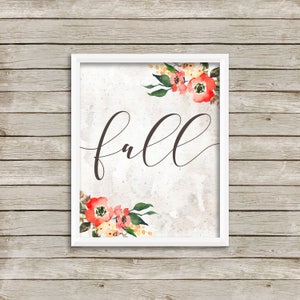 Rustic Fall Printable-fall Print-fall Printable-autumn Print-fall ...