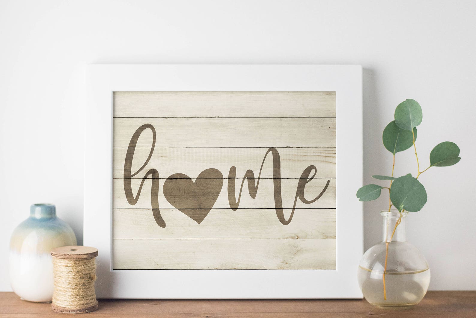 Home Printhome Printablehome Signheart Home Wood Signfoyer Etsy