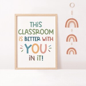 This Classroom is Better With You in It Printable-classroom Boho Print ...